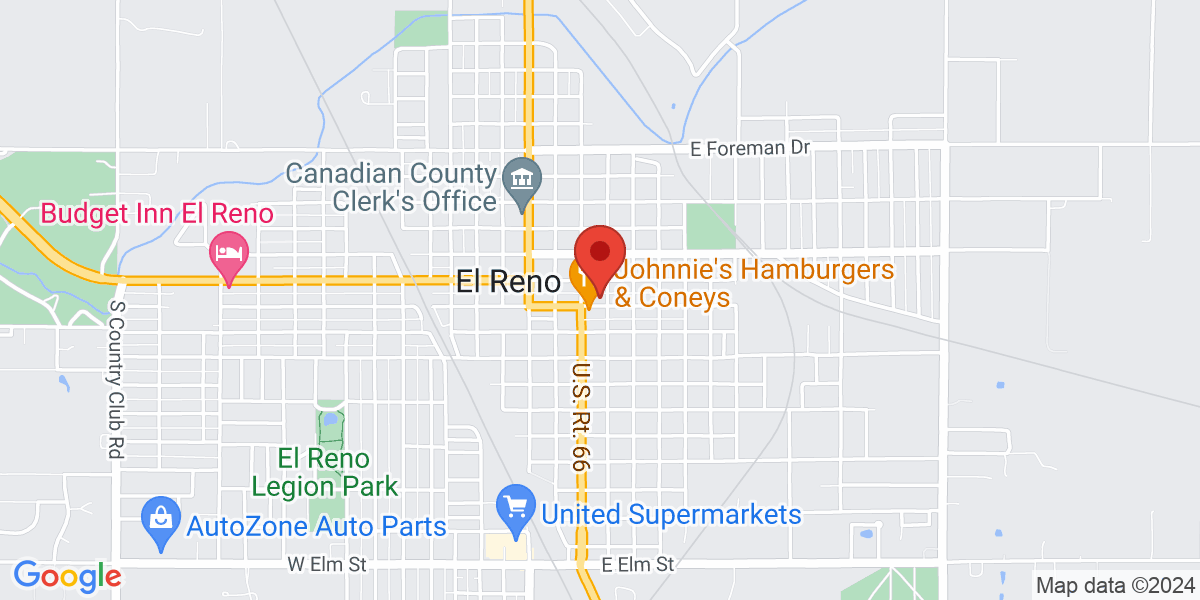 Map of El Reno Carnegie Library